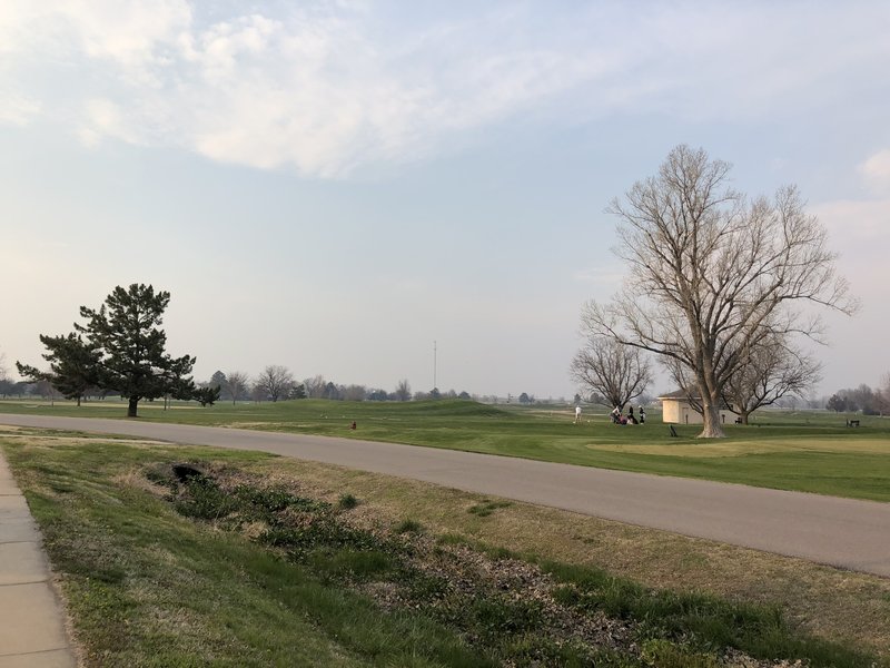 This seemed a little weird, but the connection from Emma Creek Park used some of the paved paths in the golf course to get over to King Park.