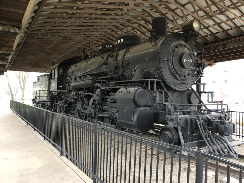 Steam locomotive Santa Fe 1880 in Military Park