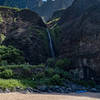 Kalalau Beach - Waterfall