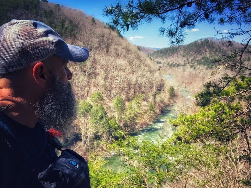 Plugitinhikes overlooking the Narrows on the Hiwassee River