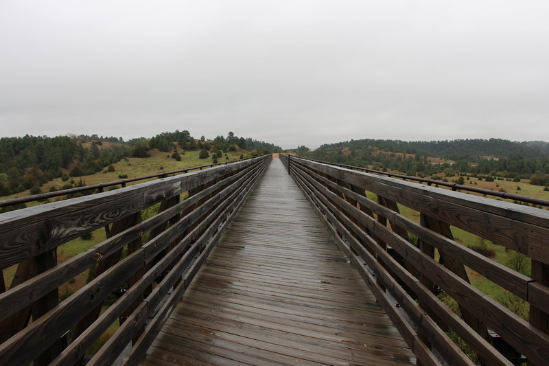 Wet bridge over the Niobrara River.