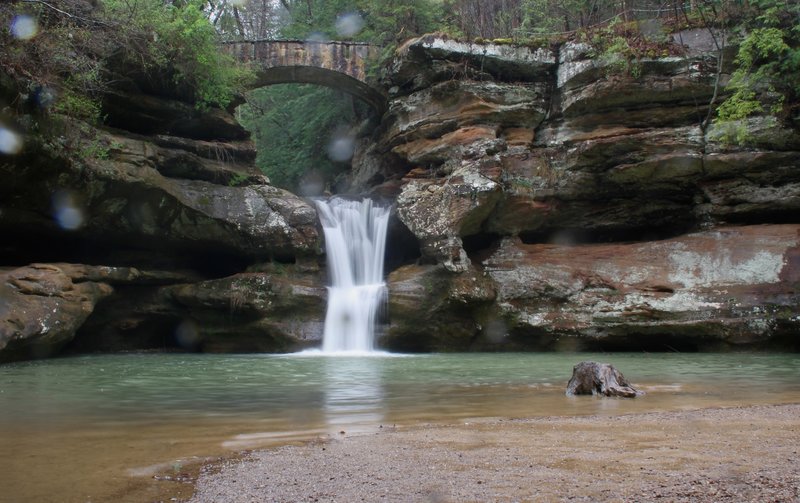 Spring Rain, Old Man's Cave, Upper Falls