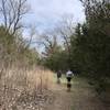 There's a mix of trail surfaces that are sandy and then loamy.