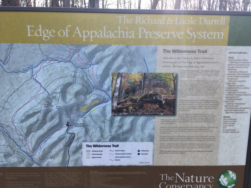 Info sign at Wilderness Trail