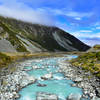 Hooker River as shot from Lower Hooker Suspension Bridge