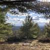 The view from a small picnic/rest area partially up Mount Rowe Trail.