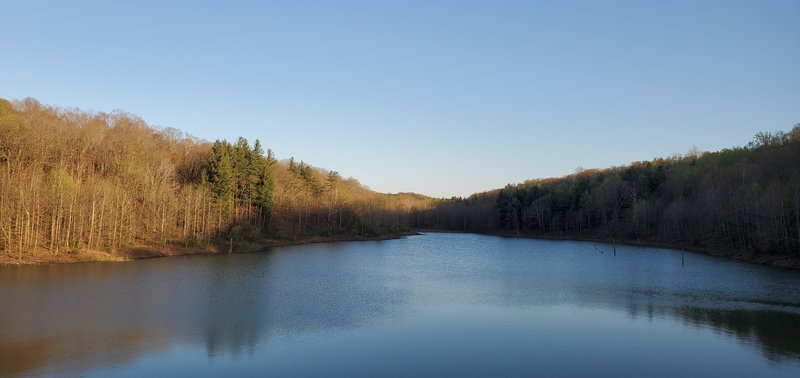 Lake near sunset