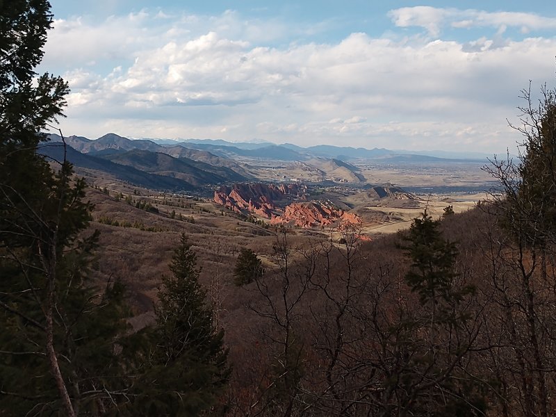 View of the rocks in April.