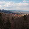 View of the rocks in April.