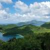 View from the top of America Hill by the great house ruins looking out toward Mary Point