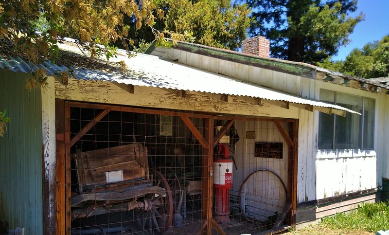 An old carriage in the Old Service Station along Grant Trail.