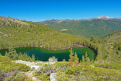 Overlooking Gray Rock Lake with Bear Ridge in the distance