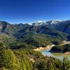 View of Little Greyback Mountain, Applegate Lake, and Dutchman Peak (with snow) from the Collings Mountain Trail