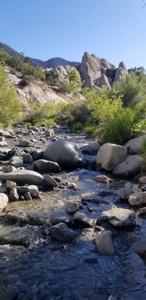 Seasonal creek runs through the bottom of Devil's Punchbowl