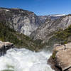 Standing on top of the bridge across the Merced River, you can only imagine these massive amounts of water plunging down Nevada Falls