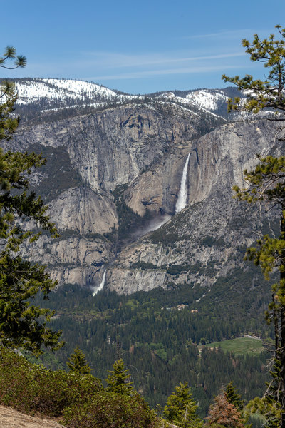 Yosemite Falls across the valley from Panorama Trail