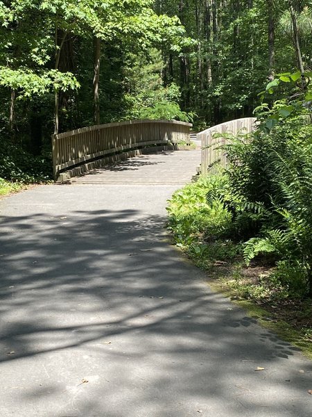 One of three bridges along the asphalt trail.