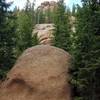 Cool outcropping of Rocks along the trail.