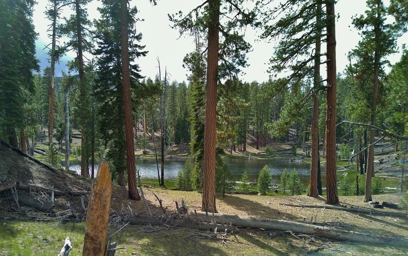 Bathtub Lake, the second small Lake, is passed by Bathtub Lake Trail.