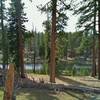 Bathtub Lake, the second small Lake, is passed by Bathtub Lake Trail.