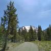 Lassen Peak is to the southwest when starting off on Nobles Emigrant Trail (East).