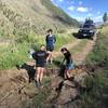 Road washout 2 miles from trailhead.