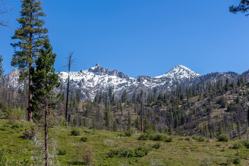 Snow covered Kennedy Mountain