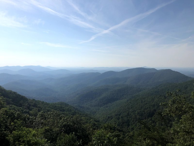 View from Preacher's Rock (Big Cedar Mt. near Woody Gap)