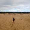 Crossing the dunes toward the beach