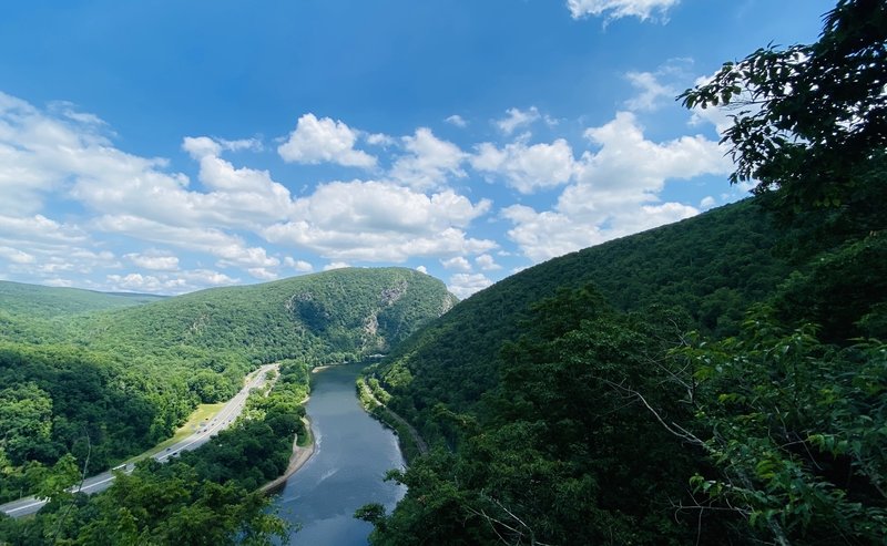 Overlooking the River valley