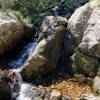 Constant water features as you head up to Nambe Lake