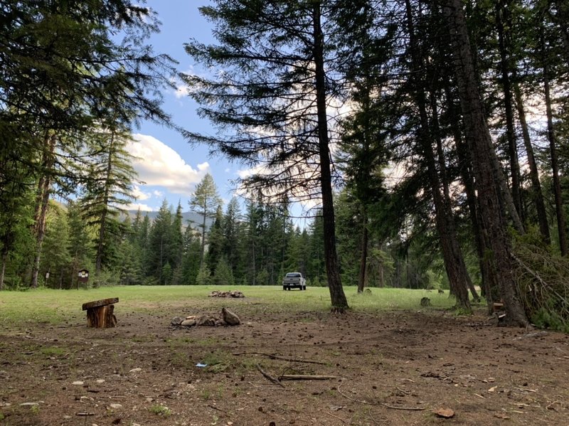 Camping location at the trailhead.