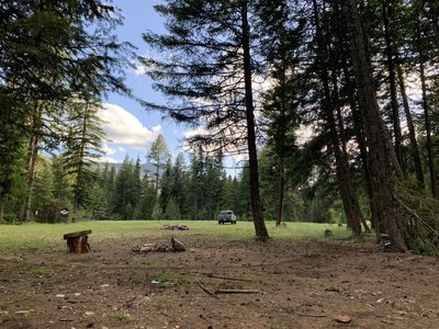 Camping location at the trailhead.