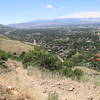 The is the view from the first bend in the trail.