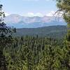 The majestic mountain view of Pikes Peak.