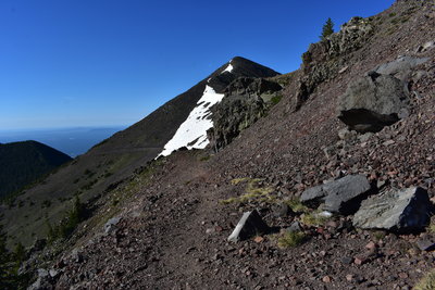 The trail near the top.
