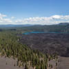 Butte Lake from the rim of Cinder Cone