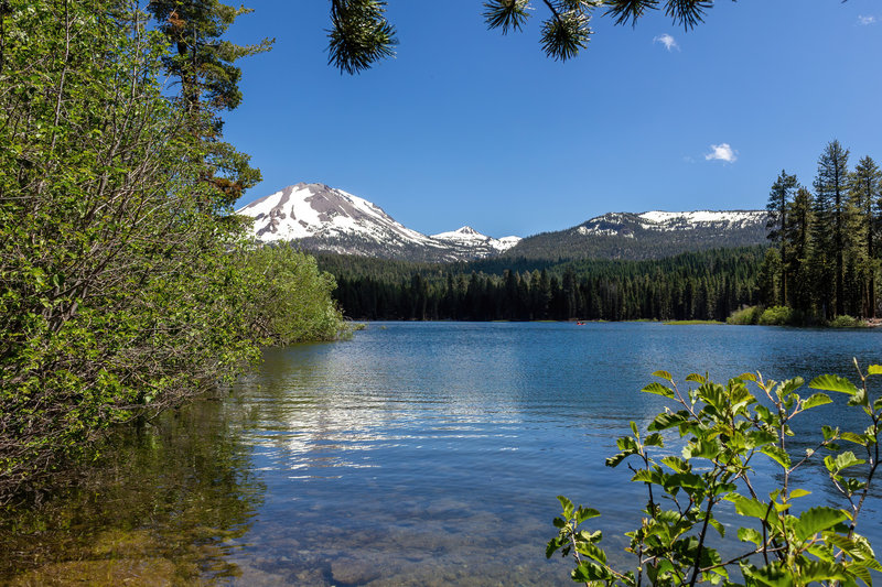 Lassen Peak across Manzanita Lake