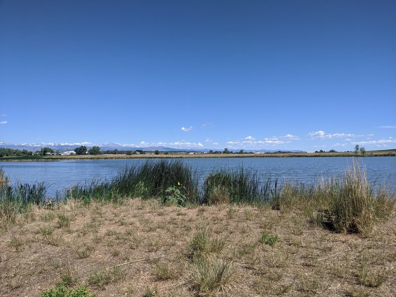 Stearns Lake as seen from the top of the dam.