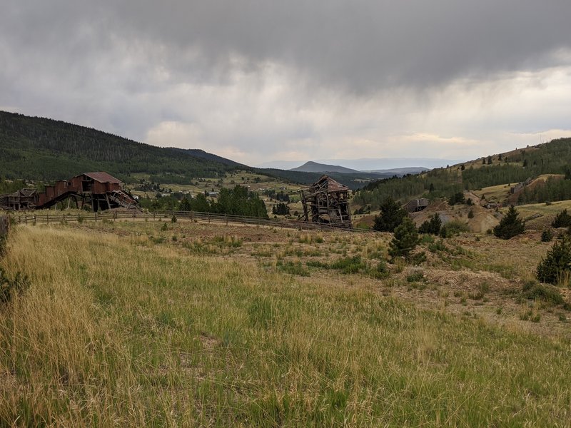 View over valley.