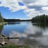 Looking down the east arm of Granby Reservoir 11. Older maps show this large lake used to be 3 smaller reservoirs.