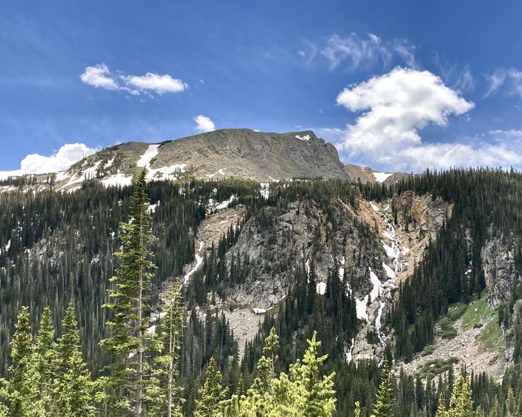 Waterfall feeding Diamond Lake