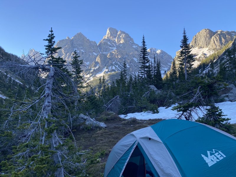 Morning in the lowest campsites. June 2020.