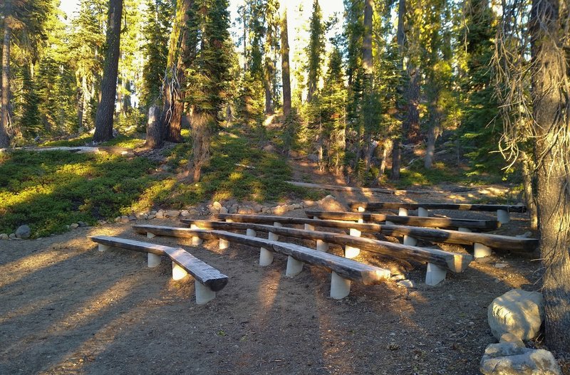 Summit Lake Campgrounds' outdoor amphitheater.