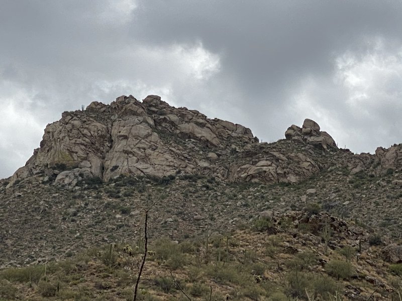 Tortolitas on an overcast day