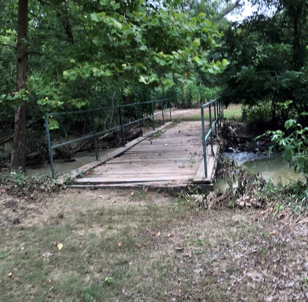 Bridge over Bear Creek on north end of Equestrian and Nature Trail West Loop.