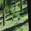 Descending to the pillar.