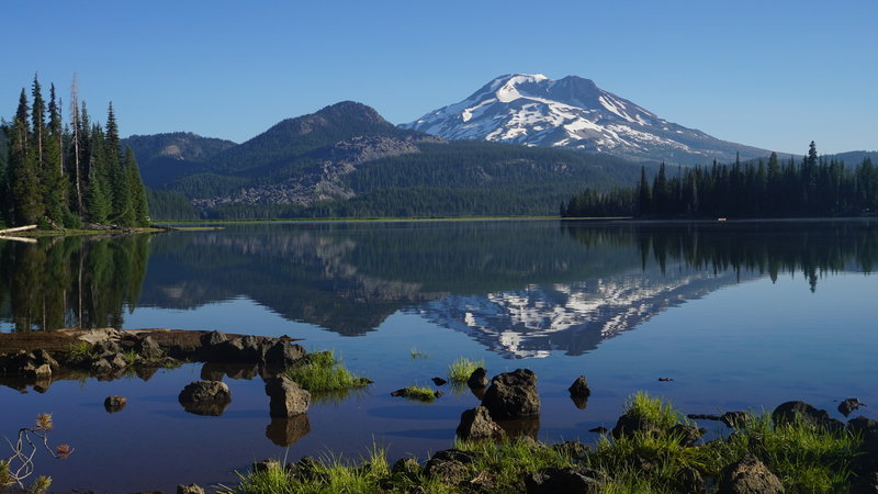 South Sister from Sparks Lake.