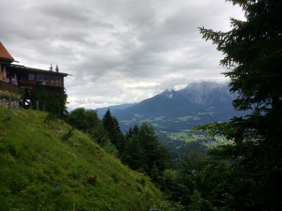 A view of Ramsau valley past Söldenköpfl Restaurant