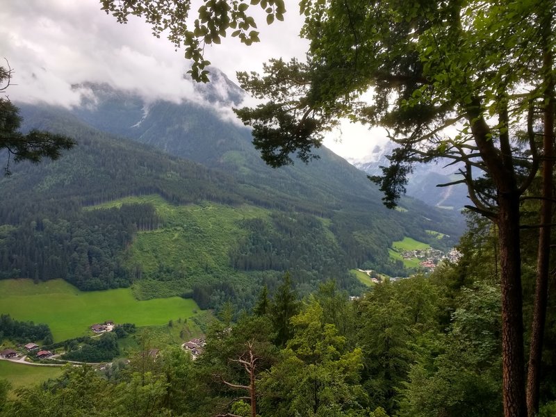 A view into the valley from the trail.